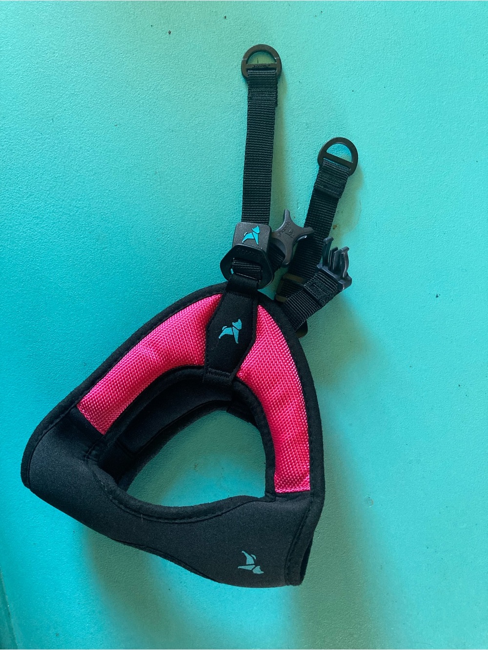 Pink and black Dog harness